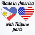 thumbnail image 2 of CafePress - Made In America With Filipino Parts Body Suit - Baby Light Bodysuit, Size Newborn - 24 Months, 2 of 4