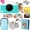 Blue, variant on Kodak Printomatic Instant Print Camera Gift Bundle w/Blue Soft Case, 20-Pack Zink Photo Paper & More - Pink