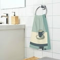 thumbnail image 3 of Yayeee 2 Pack Hand Towels for Bathroom 100% Cotton 16" x 28" Soft Absorbent Kitchen Towel, Black Cat, 3 of 7