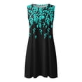 thumbnail image 1 of Lolmot Summer Dresses for Women Beach Boho Sleeveless Round Neck Vintage Floral Flowy Pockets Tshirt Tank Sleepwear Sundresses, 1 of 5