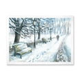 thumbnail image 3 of Designart Winter Park At Christmas Traditional Framed Wall Art, 3 of 4