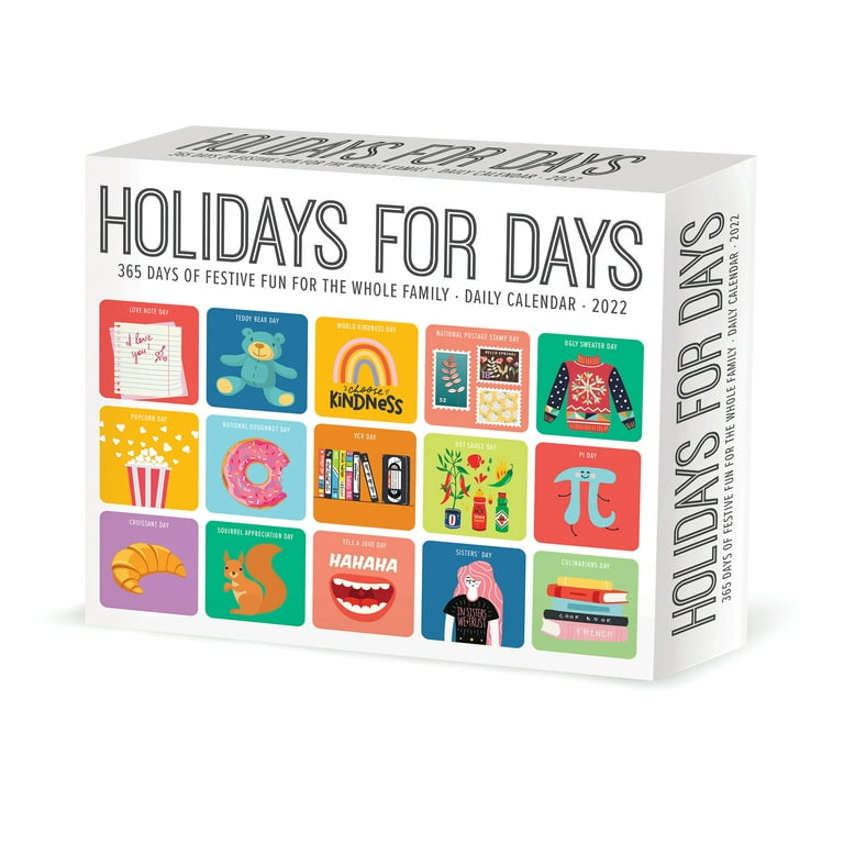 Willow Creek Press Holidays for Days 2022 Box Calendar, Celebrate Daily  Desktop - Walmart.com