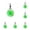 Green, variant on 1-5PC LED Underwater Fishing Lures, Deep Drop Fishing Lures with Flashing Light, LED Lighted Bait Flasher Fish Eye Attractive Light Bait Lure Lamp for Saltwater Freshwater