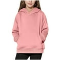 thumbnail image 2 of UAMVSH Fashion Hoodies for Girls Fashion Kids Oversized Hooded Sweatshirts School Holiday Casual Winter Trendy Boys Clothes(4-5 Years,Pink), 2 of 7