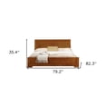 thumbnail image 2 of Oak Wood King Platform Bed, 2 of 4