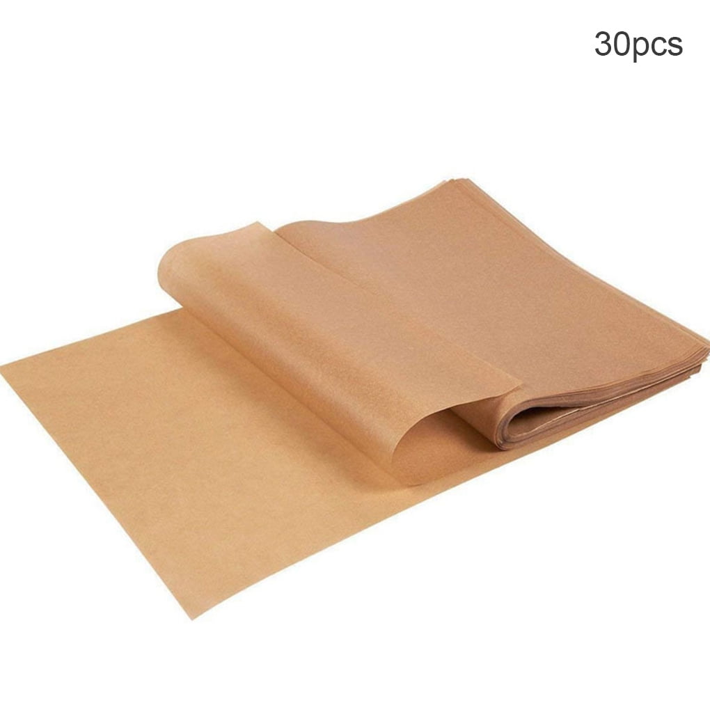 30Pcs Parchment Paper Baking Sheets Liner 12x16 Inch Non-Stick Precut Unbleached 