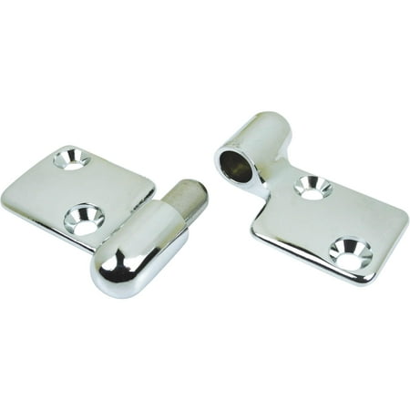 Savage Motor Plate - Seachoice Chrome-Plated Cast Brass Take-Apart Motor Box Hinge