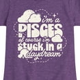 thumbnail image 3 of Instant Message - I'm A Pisces Daydream - Toddler & Youth Girls Short Sleeve Graphic T-Shirt, 3 of 6