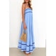 thumbnail image 3 of Vestido PRETTYGARDEN 2025 Verano Maxi Fluido Azul Claro XXL, 3 of 8
