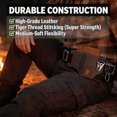 thumbnail image 5 of PU Leather Belt Loop Waist Multitool Sheath with Key Holder Knife Sheaths Flashlight Holster for Training Camping Climbing (Brown), 5 of 10