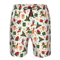 thumbnail image 3 of Balery Christmas Hat Cute Puppy Traje de Baño Estilo Hawaiano para Hombre, Shorts de Secado Rápido con Bolsillos-3X-Large, 3 of 6