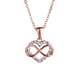 thumbnail image 1 of Collar para Mujer LuckyLy Corazón Infinito con Zirconia Cúbica Natty Rosa UNITALLA, 1 of 8