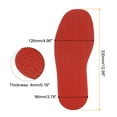thumbnail image 2 of Uxcell 1Pair Shoe Rubber Full Sole Repair 4mm Thickness Replacement Bottom Non Slip for Leather Shoes, Red, 2 of 5