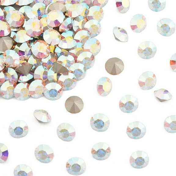 Preciosa® MAXIMA Crystal Round Stones Czech Crystal Dura Foiling Round(431 11 615 Chaton) 00030 200 Crystal AB SS12/PP24(3~3.2mm)