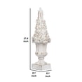 thumbnail image 5 of Spruce Tree Magnesium Finial with Distressed Finish, White- Saltoro Sherpi, 5 of 5