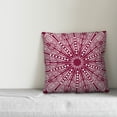 thumbnail image 2 of Creative Products White and Maroon Boho Mandala 18x18 Spun Poly Pillow, 2 of 2
