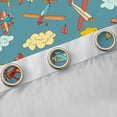 thumbnail image 4 of Feelyou Kawaii Vehicle Aircraft Black Out Curtains, Vintage Cartoon Helicopter Curtains Pack of 2 (42x63 Each), Teens Kids Boys Girls Bedroom Curtains, Window Curtains Home Decor, 4 of 6
