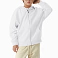 thumbnail image 6 of zuwimk Toddler Fleece Jacket - Weather Resistant Polar Fleece Lined Full Zip Boys Winter Coat - Cozy Hooded Kids Winter Jacket(18-24 Months,White), 6 of 8