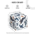 thumbnail image 4 of KLL Underwater Animals 1 Print Tissue Box Cover,Leather Tissue Holder Square Facial Tissue Case Facial Paper Organizer Dispenser for Bathroom, Vanity Countertop, 4 of 7