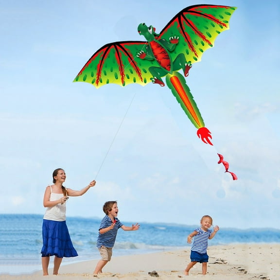 3D Dragon Kite With 3D Structure And Dynamic Visual Effect, Outdoor Flying Activity For 14  Teens, Includes 1 Kite, 100M Kite Line And Spiral Tail