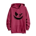thumbnail image 5 of Dolkfu Oversized Mens Sweatshirt Red Graphic Drawstring Hoodies With Hood With Pocket Streetwear Men Fall Shirts M, 5 of 5