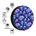 thumbnail image 4 of Salouo crystal Skull flower star Print Spare Tire Cover 14-17 inch Spare Tire Protector Universal Tough Tire Wheel Cover for Trailer SUV and Truck-14 inch, 4 of 6
