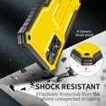 thumbnail image 3 of FITO For Samsung Galaxy A54 5G Case, Phone Case with Screen Protector and Kickstand (Yellow), 3 of 8
