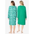 thumbnail image 2 of Dreams & Co. Plus Size 2-Pack Long-Sleeve Sleepshirt, 2 of 6