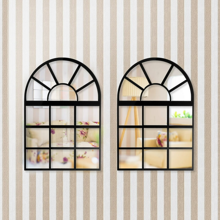 2pcs Window Frame Home Decor Modern Wall Decor Fake Window Wall