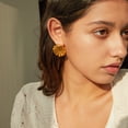 thumbnail image 2 of PISONIC Gold Earrings for Women - 18K Gold Plated Small Shell Stud Earrings Set Summer Beachy Jewelry for Women Gifts, 2 of 6