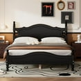 thumbnail image 1 of Platform Bed Frame Full Size, Retro Wooden Slat Support Bed with 550 lbs Load Capacity, No Box Spring Needed, Easy Assembly Rustic Bedroom Furniture (Multiple Sizes Available), 1 of 18