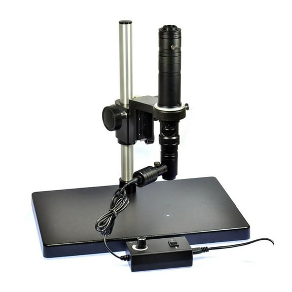 Gamvdout Microscope Observation 1000X Inspection Zoom Monocular C-mount Lens   Coaxial Light   Stereo Stand for PCB SMD Industrial Microscope Camera