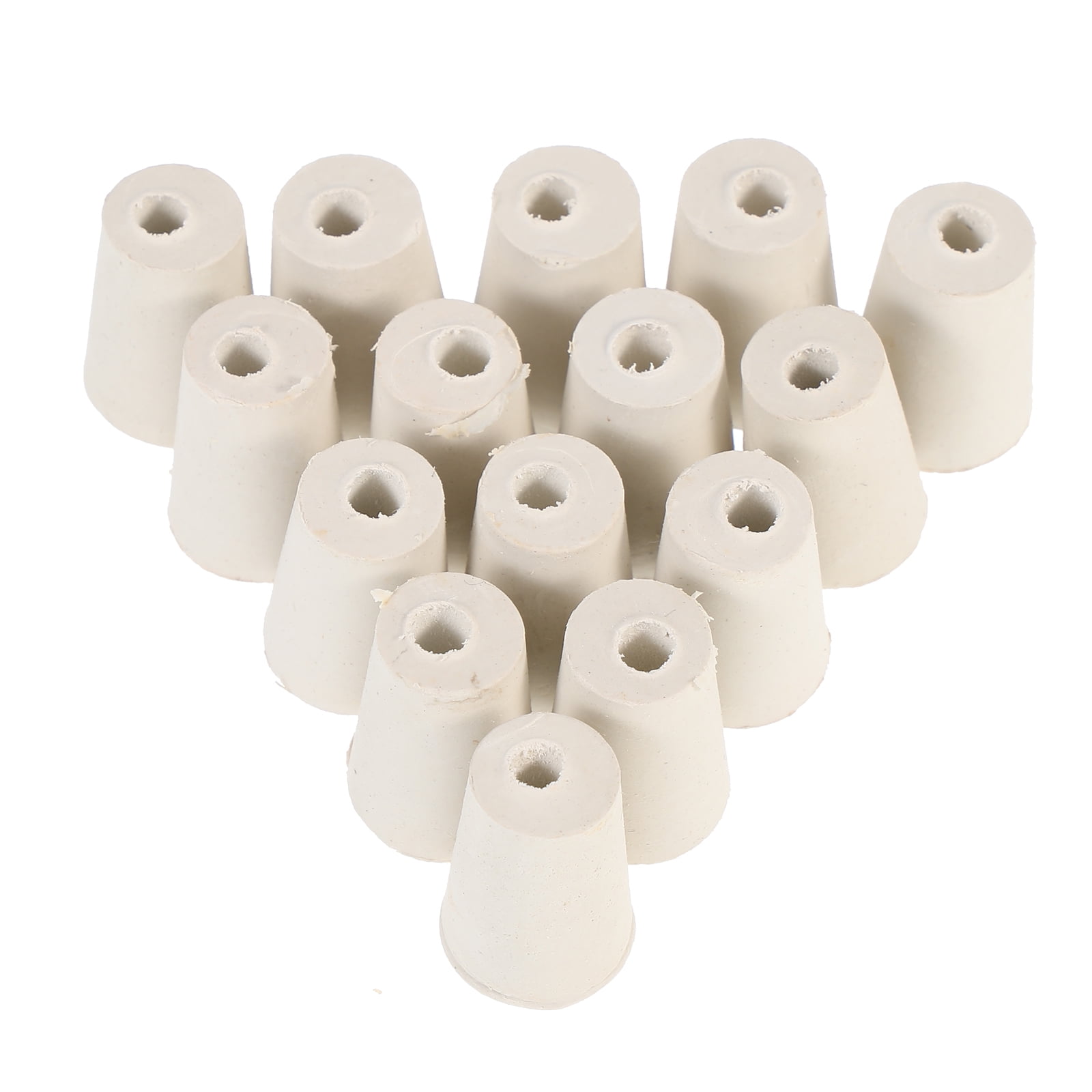 Hemoton Tube Rubber Bungs Stopper Laboratory Testbungs Silicone Stopper