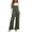 Olive Green, variant on SAWOBUUN Womens Wide Leg Jumpsuit Adjustable Straps Casual Overalls Ruffled Hem Loose Fit Sleeveless Jumpsuits