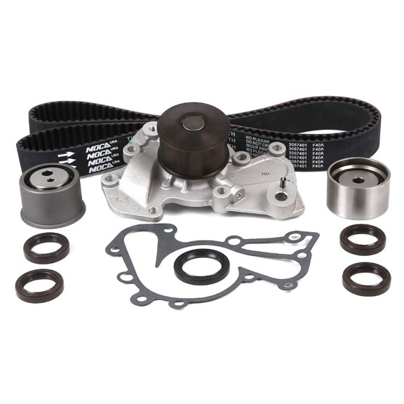 MOCA AUTOPARTS Timing Belt Kit with Water Pump Fit for 2001-2006 Hyundai Santa Fe 2.7L & 2005-2010 Kia Sportage 2.7L