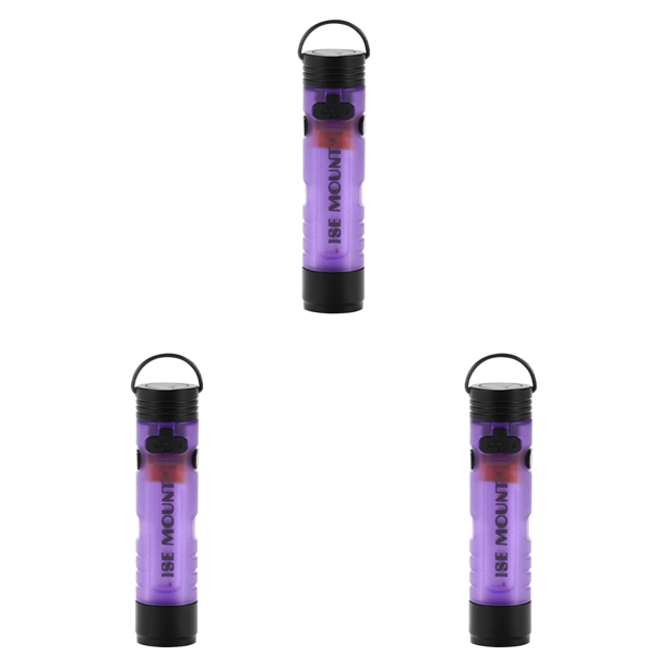 Mini linterna al aire libre LED con gancho magnético para la carpa de senderismo de pesca púrpura