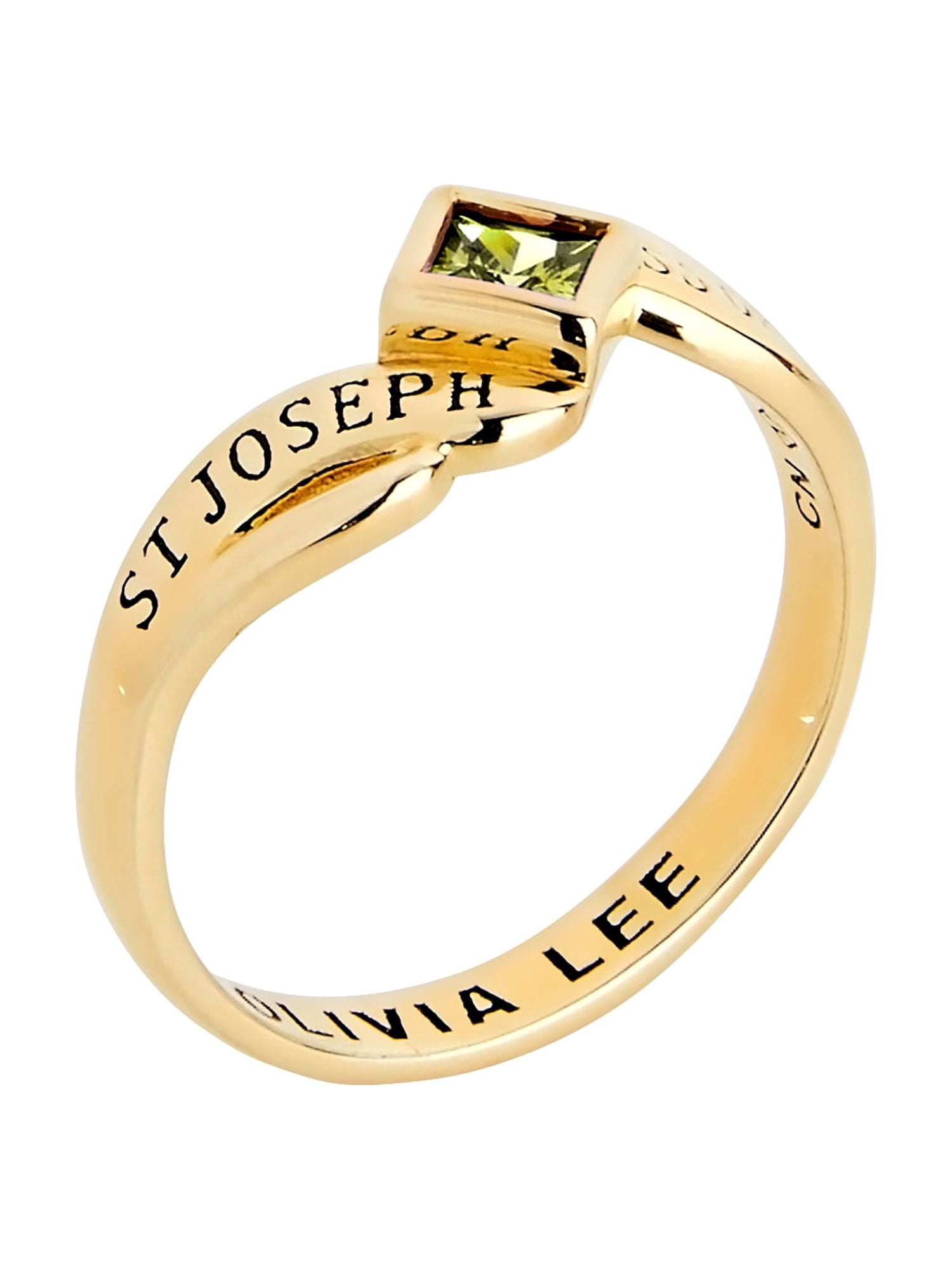 Order Now for 2025 Graduation, Freestyle Women's Bypass Princess Cut Birthstone Fashion Class Ring Sterling Silver, Personalized, High School or College