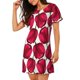 thumbnail image 2 of Easygdp Tulips Flowers Camisón de manga corta para mujer, informal, estampado, 2 of 6