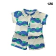 thumbnail image 3 of Summer Clothing Kid Clothes Beach Outfit Chic Design Skin Close Workmanship Softness Multicolored T-shirt Sweet Gift Blue 120, 3 of 7