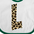 thumbnail image 4 of Inktastic Leopard Print Letter L Boys or Girls Baby Bib, 4 of 4
