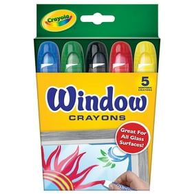 Crayola Window Crayon Set, 5-Colors