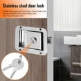 thumbnail image 4 of 3X Paddle Slam Latch with Lock & Key Travel Trailer Lock Stainless Steel RV Door Latch Flush Mount Handle Latch, 4 of 7