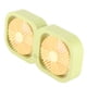 thumbnail image 5 of Ventilador de escritorio de dos cabezales, enfriador USB de 2 velocidades, funciona con batería, perfecto para la oficina, el dormitorio, el aula, refrigeración de verano, verde melón, 5 of 8