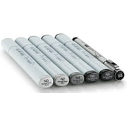 Copic Sketch Marker Set, 6-Colors, Grays