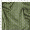 thumbnail image 4 of Soimoi Moss Georgette Fabric Leaves Block Print Fabric by Yard 42 Inch Wide, 4 of 5