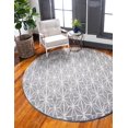 thumbnail image 2 of Jill Zarin’s Uptown Round Diamond Modern Area Rugs, Gray, 2 of 8