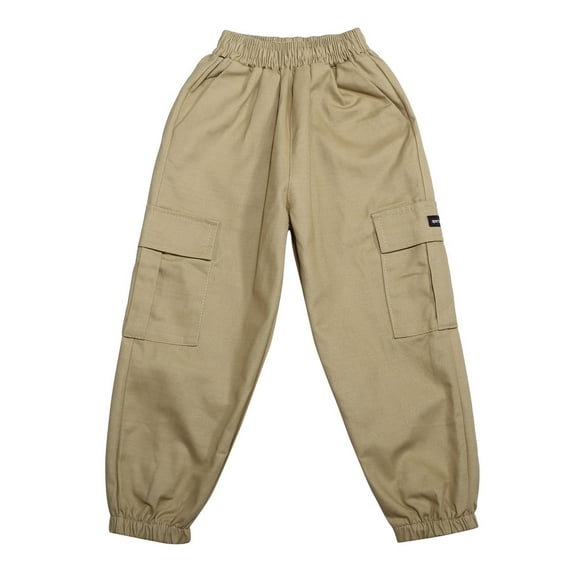 Tiijoy Tween Boys Cargo Pants Casual Jogger Pants Kids Tapered Sweatpants, Sizes 8-15