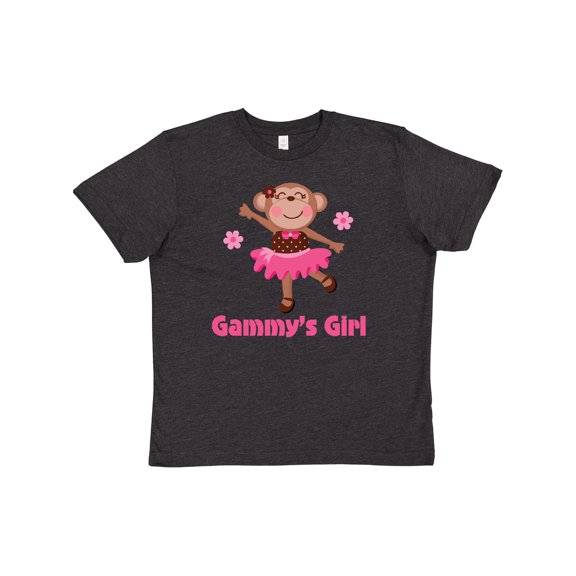 Inktastic Gammy's Girl monkey Youth T-Shirt