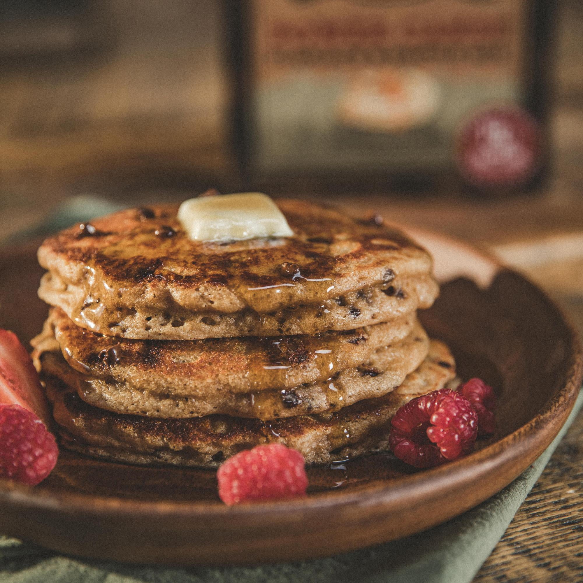 (6 pack) Kodiak Protein-Packed Power Cakes Chocolate Chip Pancake and Waffle Mix, 18 oz Box