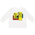 thumbnail image 3 of Inktastic Bike Pattern Blocks Boys or Girls Long Sleeve Toddler T-Shirt, 3 of 5